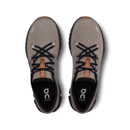 On Cloud X 4 Fog Black Shoes